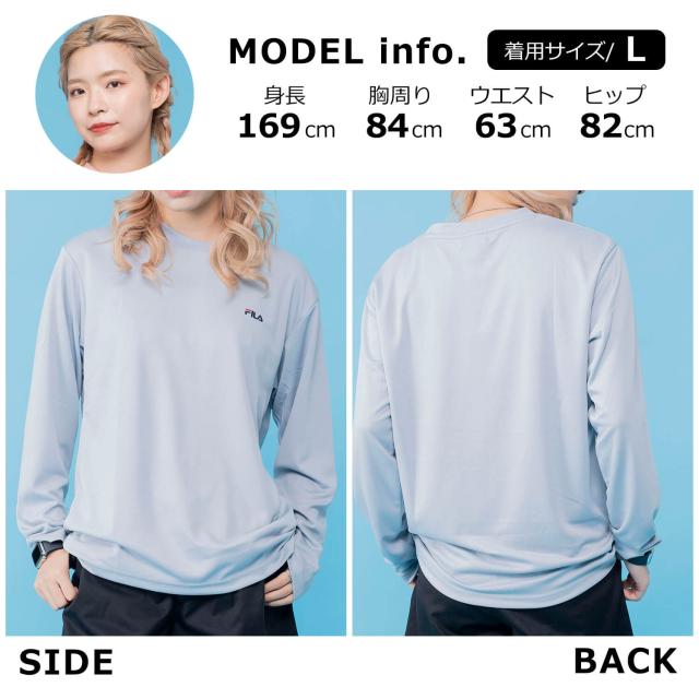 送料無料 FILA フィラ Tシャツ メンズ 長袖 吸汗速乾 シャツ トップス 男性 スポーツ ブランド おしゃれ 人気 アウトドア ジム ウェア トレーニングウェア スポーツウェア シンプル カジュアル 刺繍 ロゴ 黒 紺 白 大人 学生 部活 