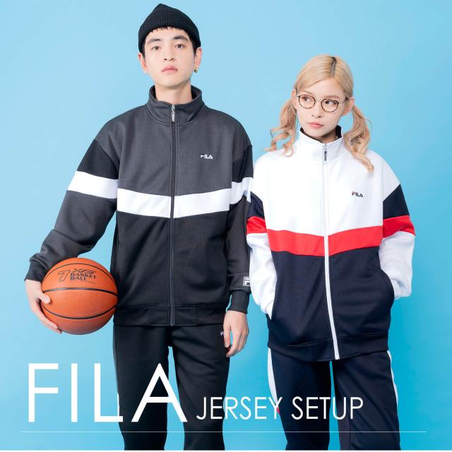 FILA フィラ ジャージ セットアップ メンズ レディース 長袖 上下セット ブランド ロゴ 刺繍 ランニングウェア 
