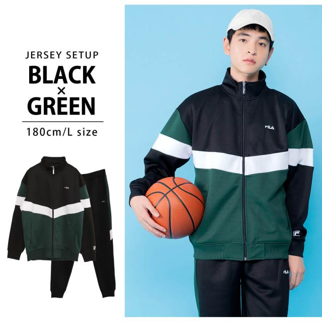 FILA フィラ ジャージ セットアップ メンズ レディース 長袖 上下セット ブランド ロゴ 刺繍 ランニングウェア 