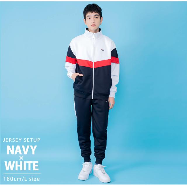 FILA フィラ ジャージ セットアップ メンズ レディース 長袖 上下セット ブランド ロゴ 刺繍 ランニングウェア 
