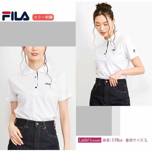 FILA フィラ レディース DRY半袖ポロシャツ 速乾 ドライ 高校生