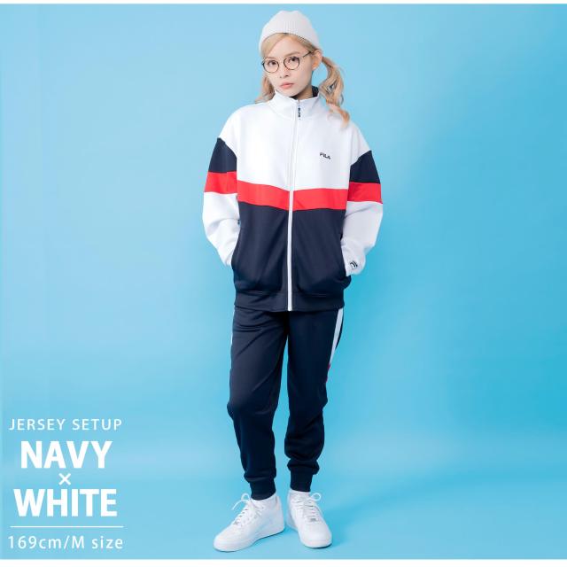 FILA フィラ ジャージ セットアップ メンズ レディース 長袖 上下セット ブランド ロゴ 刺繍 ランニングウェア 