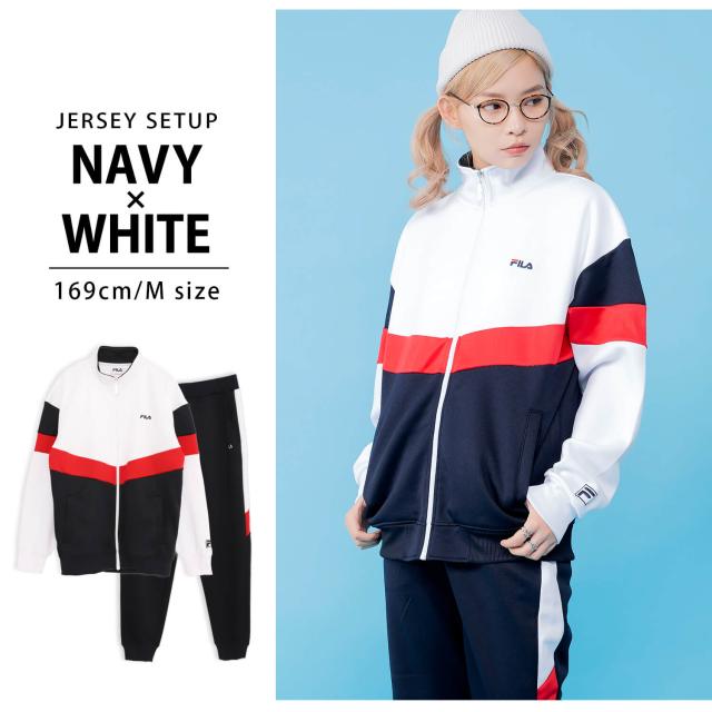FILA フィラ ジャージ セットアップ メンズ レディース 長袖 上下セット ブランド ロゴ 刺繍 ランニングウェア 