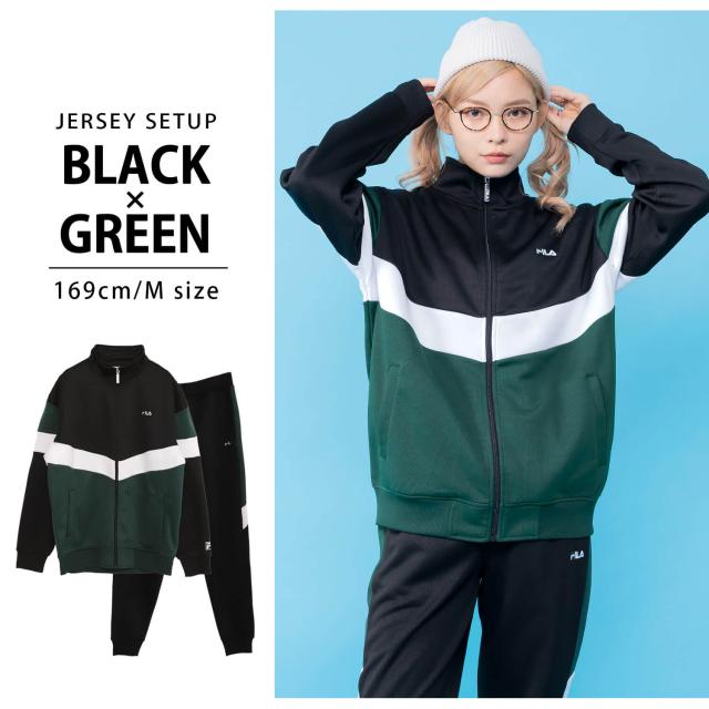 FILA フィラ ジャージ セットアップ メンズ レディース 長袖 上下セット ブランド ロゴ 刺繍 ランニングウェア 