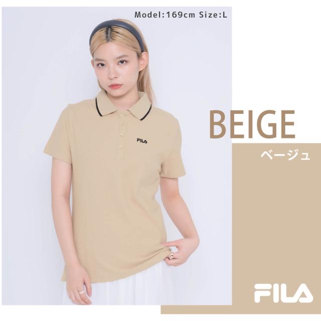 FILA フィラ ポロシャツ レディース カジュアル Tシャツ ゴルフウェア トレーニング スポーツ テニス ウエア おしゃれ ブランド 半袖 シンプル 春 夏 秋 白 ホワイト 黒 ブラック ネイビー ピンク 可愛い 人気 衿付き