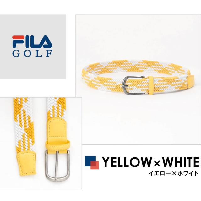 FILA GOLF フィラゴルフ ベルト メンズ レディース 男女兼用 メッシュベルト 穴あけ不要