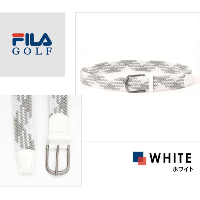 FILA GOLF フィラゴルフ ベルト メンズ レディース 男女兼用 メッシュベルト 穴あけ不要
