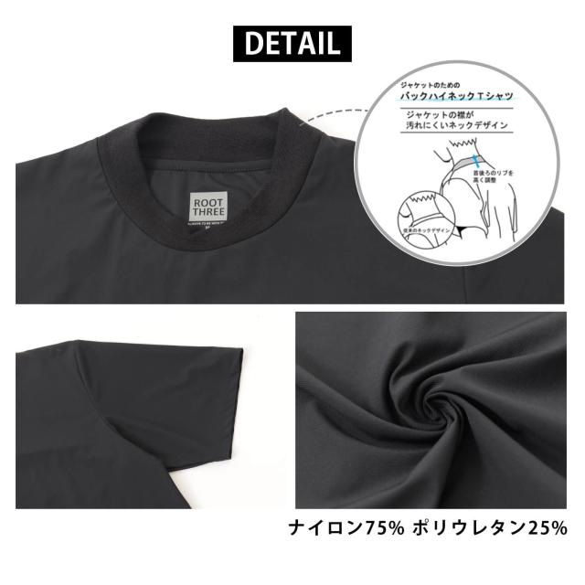 ROOT THREE ルートスリー Tシャツ 半袖 メンズ 接触冷感 UVカット 速乾 ドライ 夏