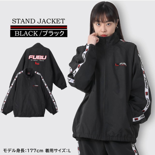 FUBU フブ ジャケット アウター スタジャン サイドジャガード ロゴ