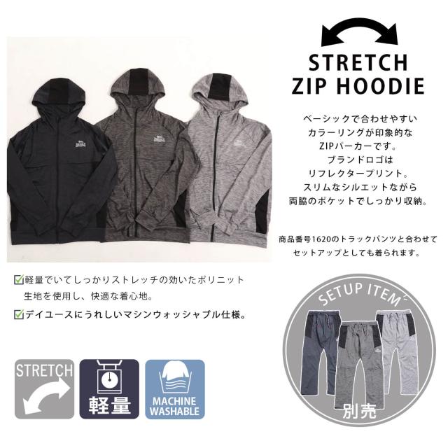 LONSDALE ロンズデール パーカー メンズ ジップパーカー フーディトップス フリース ワンポイント ロゴ リフレクタープリント 切替
