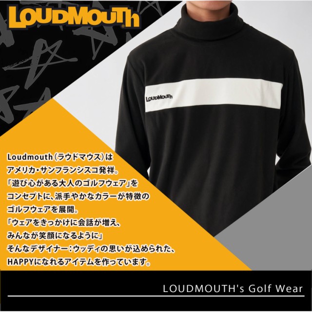 LOUDMOUTH ラウドマウス メンズ タートルネックシャツ ゴルフウェア