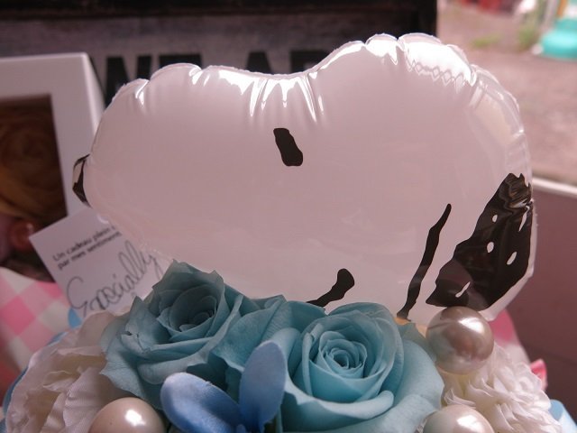 スヌーピー バルーン 花