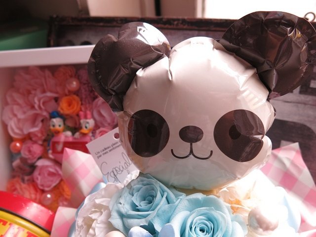 パンダ バルーン 花