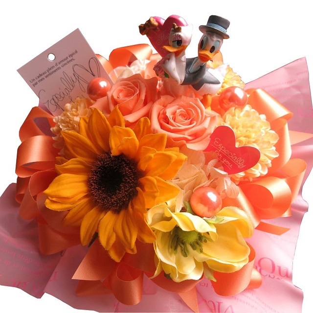 レインボーローズ　プリザーブドフラワー