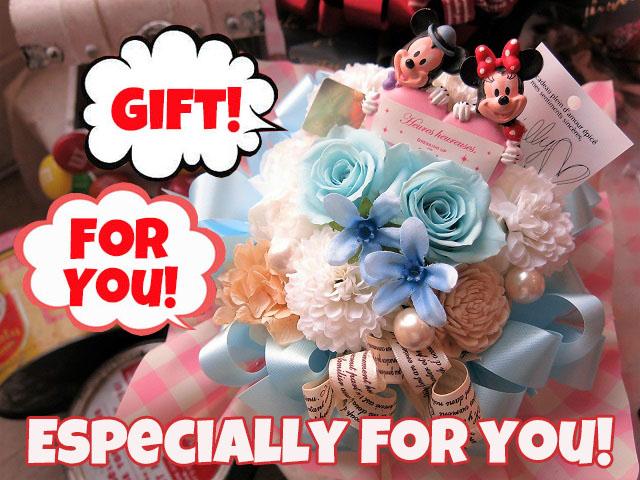 レインボーローズ　プリザーブドフラワー