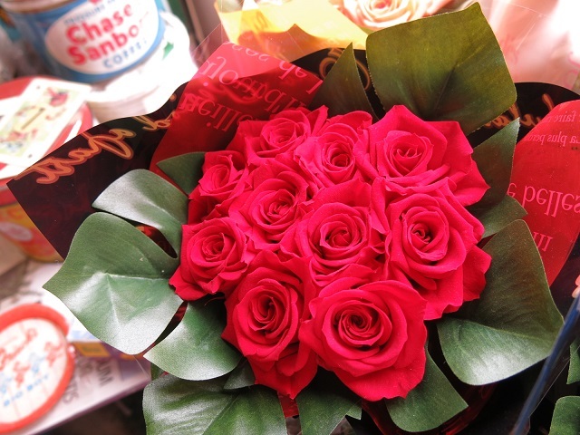 プロポーズ 赤バラ 12本 花束