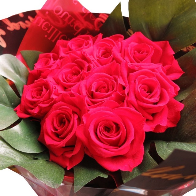 プロポーズ 赤バラ 12本 花束