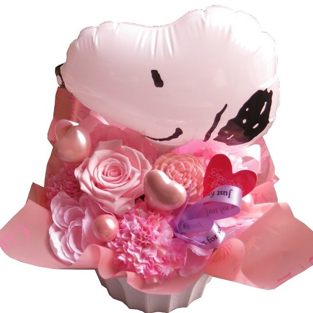 スヌーピー　花　フラワーギフト