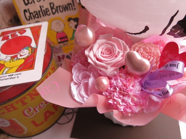 スヌーピー　花　フラワーギフト