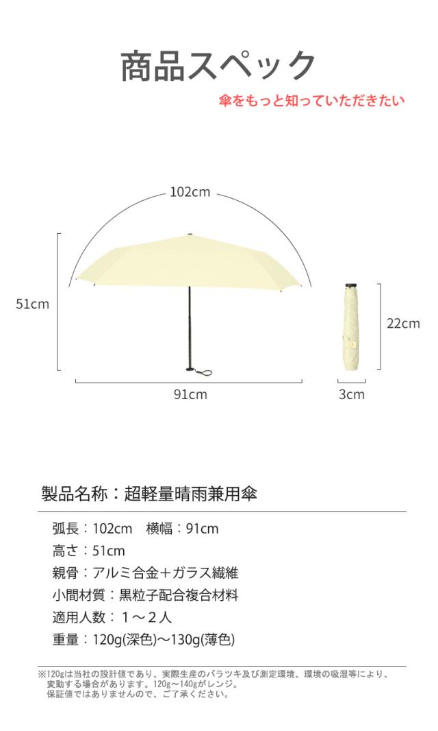 晴雨兼用傘 折りたたみ 軽量 日傘