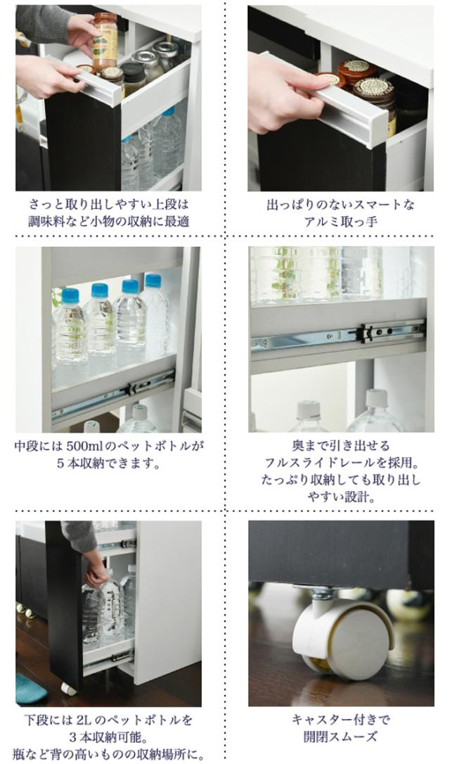 最安 キッチン 隙間収納 幅18cm すき間 収納 スリムラック 調味料棚 調味料ラック すき間ラック 台所 収納 背面化粧仕上げ アウトレット送料無料 Farmerscentre Com Ng