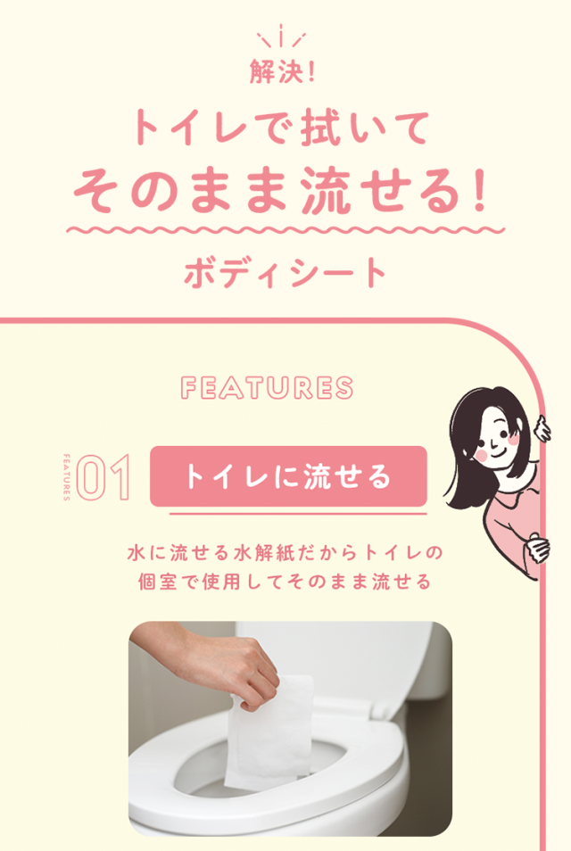 SmartReset  流せる ボディシート