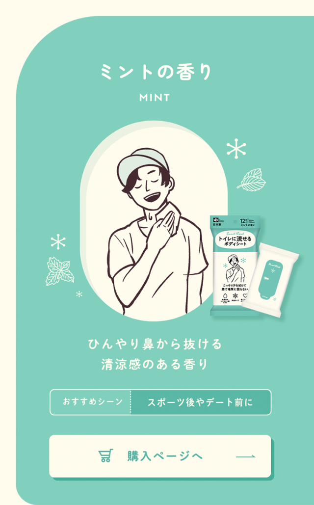 SmartReset  流せる ボディシート