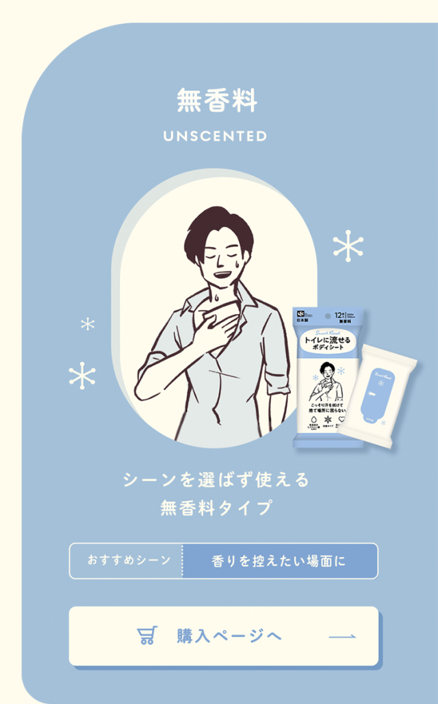 SmartReset  流せる ボディシート