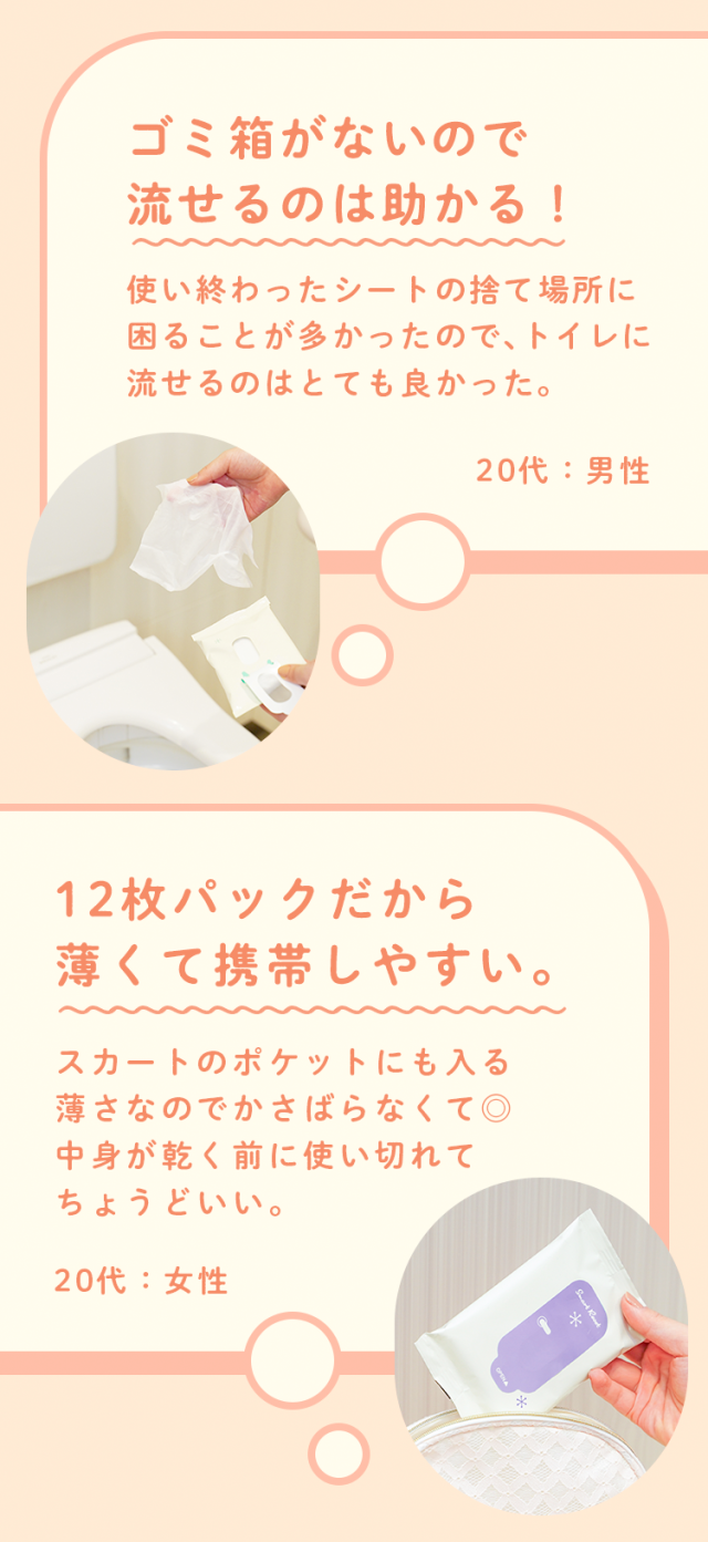 SmartReset  流せる ボディシート