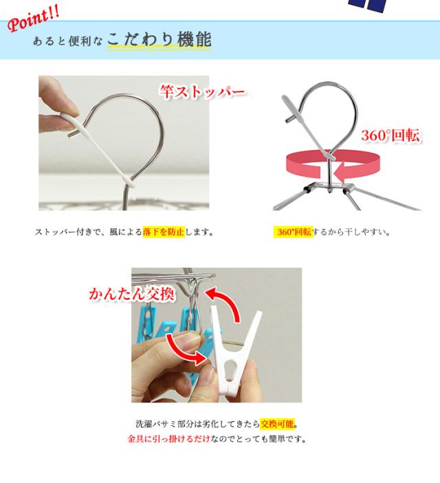 ステンレス ハンガー ピンチ