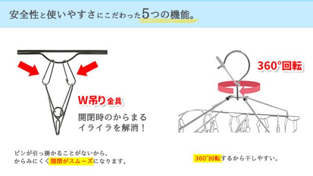 ステンレス ハンガー ピンチ