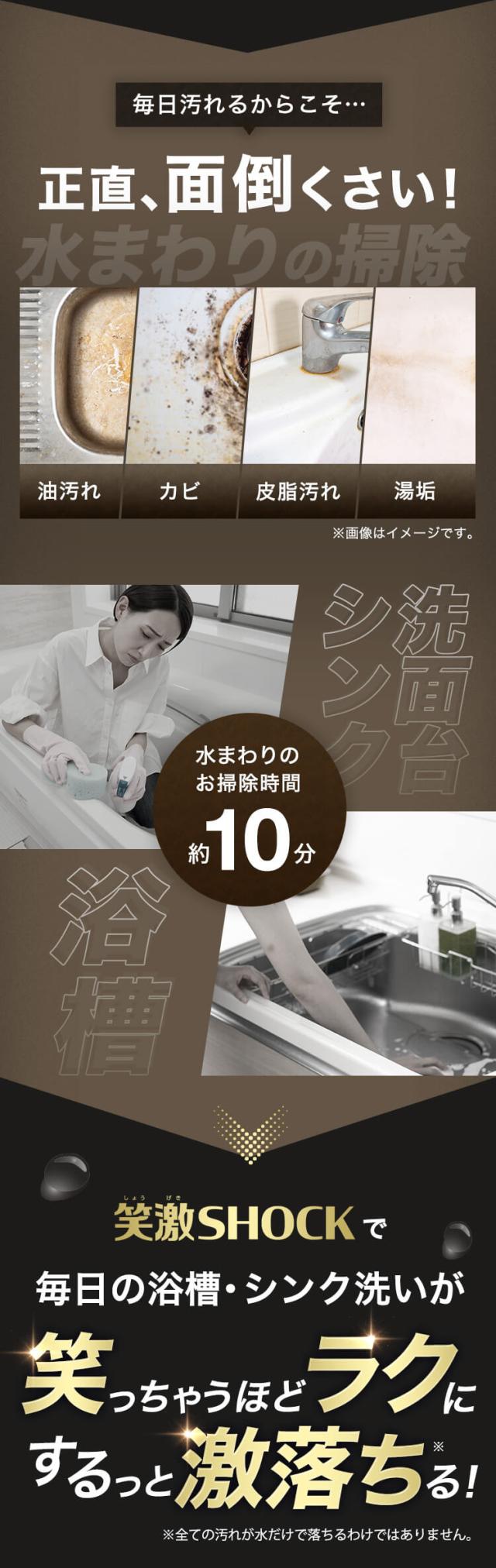 笑激SHOCKシンク洗面台コーティング