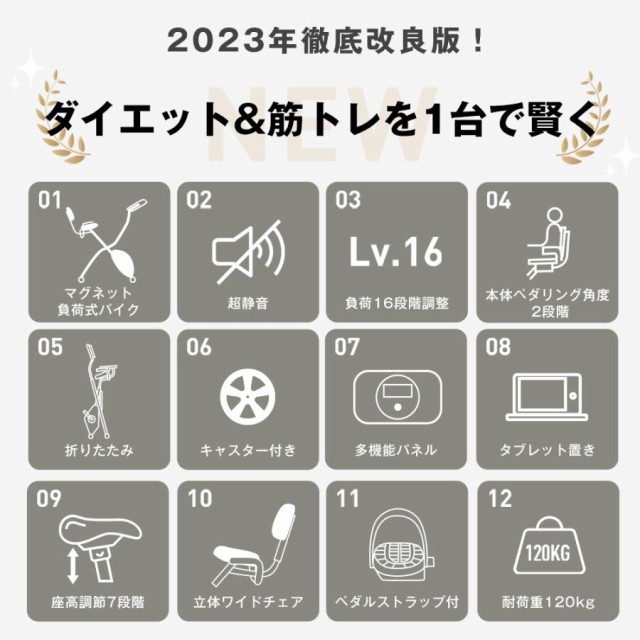 フィットネスバイク エアロバイク ダイエット 室内運動 送料無料 XR-bike 静音 折りたたみ 背もたれ付き マグネット式エアロバイク ダイエット  健康器具 運動 スポーツジム シェイプアップ 有酸素運動 足痩せdiet-1 新生活の通販はau PAY マーケット - feliz | au PAY  ...