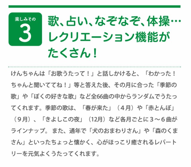 音声認識人形 おしゃべりけんちゃん (送料無料) しゃべる ぬいぐるみ