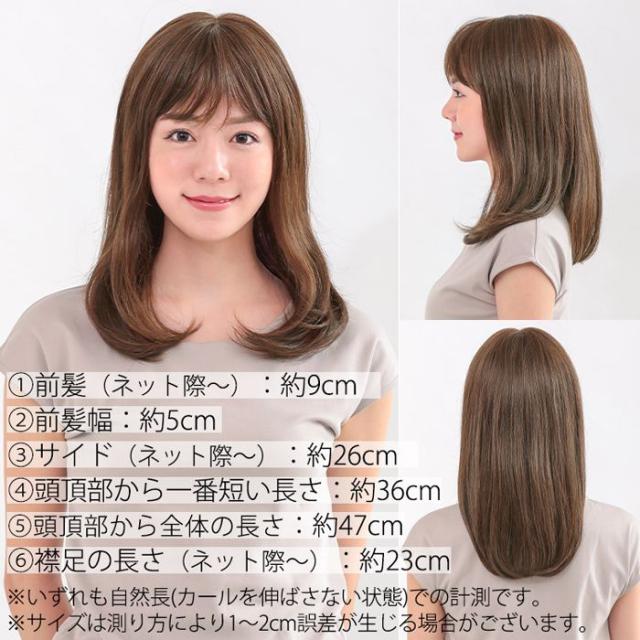 アクアドール ヴィーナス Aライン大人ワンカールセミロング人毛MIX