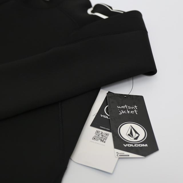 VOLCOM ボルコム 2MM JACKET UPF 50 LONG SLEEVE RASHGUARD JACKET BLACK RED ラッシュガード メンズ サーフィン タッパー 長袖 ラッシュガード サーフィン 紫外線対策