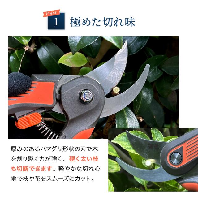 B型剪定鋏 極斬 キワミザン Craftool クラフツール 剪定バサミ 園芸バサミ 枝切りバサミ 花切りバサミ 切れ味長持ち サビにくい