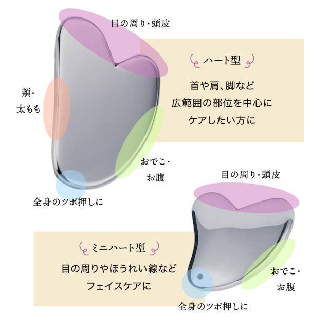 かっさ 小顔 テラヘルツ マッサージ フェイスマッサージ 羽根型 ハート ミニハート むくみ 美脚 リンパ