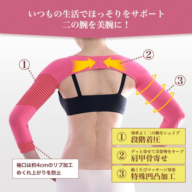 二の腕 着圧 シェーパー 猫背 矯正 痩せ グッズ 猫背矯正 姿勢矯正 骨盤矯正 肩甲骨 ストレッチ