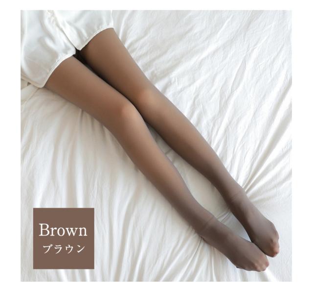  タイツ レディース 裏起毛 着圧 ストッキング風 タイツ 裏起毛 1200 デニール ベージュ