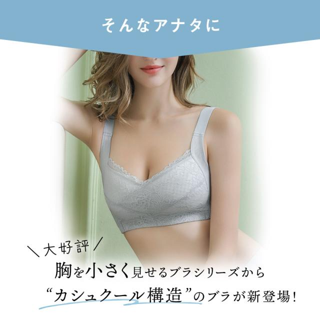 胸を小さく見せるブラ ノンワイヤー 胸を小さく見せる 補正下着