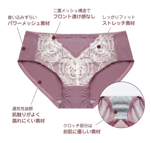 レース ショーツ レディース  サポート ハイウエスト レース ノンワイヤーブラ ヨガ スポーツ 