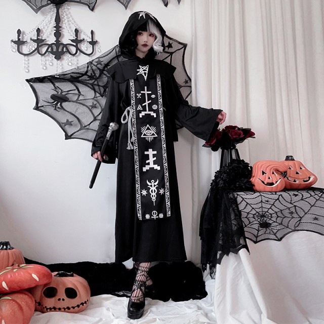 ハロウィン コスプレ 魔導士 死神 ゾンビ ウィッチ 仮装 服装 大人