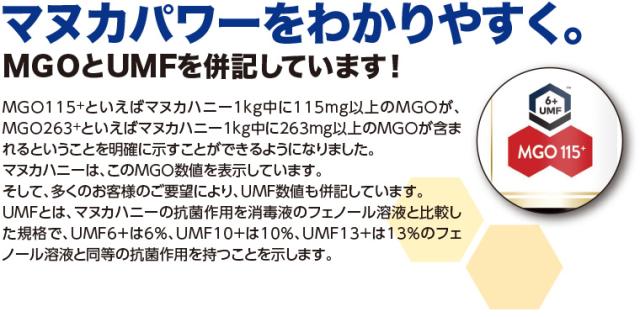 MGOとUMFを併記しています><br>
<br><br><br><br><br>
<img src=