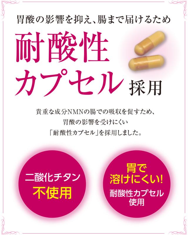 耐酸性カプセル採用