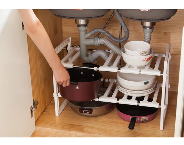 伸縮押し入れ整理棚 幅36〜70cm 押入れ収納 隙間収納 伸縮整理棚