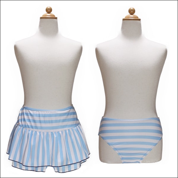 picoluna タンキニ 水着 3点セット 150cm 160cm 170cm ネイビー サックス 33750383 ピコルナ