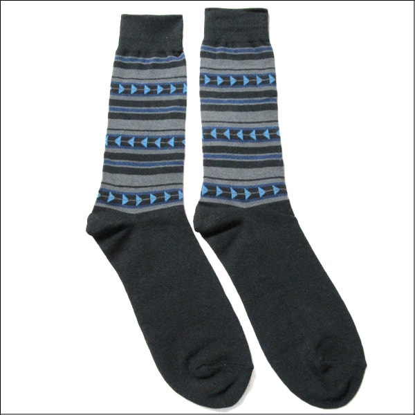 メンズ クルー丈ソックス 6足組 25〜27cm 色柄おまかせ set0274 set0275