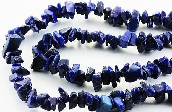 天然石 ｜パワーストーン ｜ラピスラズリ｜さざれパーツ(大粒)　90cm｜一連