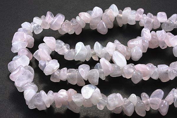 【さざれビーズ】｜ローズクォーツ｜大粒｜90cm｜一連｜天然石｜幸運｜パワーストーン｜